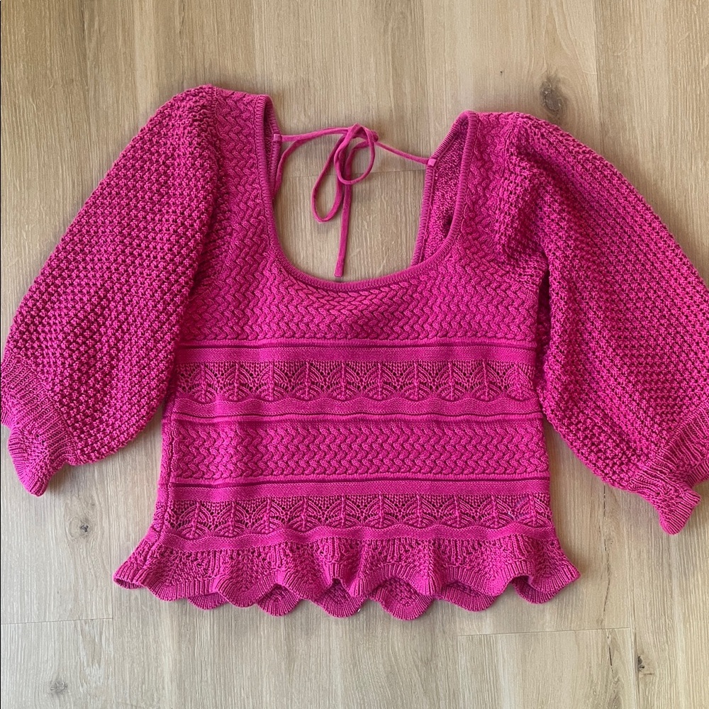 Pink Knit sweater Women's Top